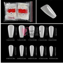 Tipsuri Balerina 500 bucati fara bordura Crem TPS85AA